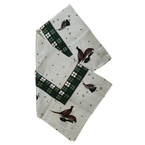 Cornelia James Silk Scarf Pheasants Birds Print Made in England Luxury Square - Picture 3 of 15